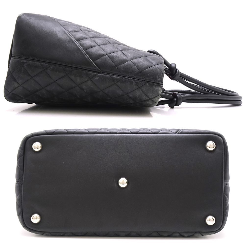 Chanel Cambon Line Tote Bag Large Calf Black - Picture 3 of 6